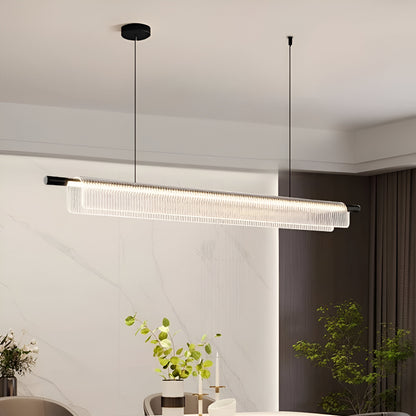 Nordic Acrylic Linear Iron Strip Pendant Light