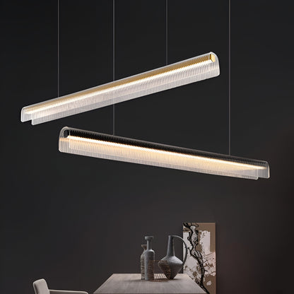 Nordic Acrylic Linear Iron Strip Pendant Light