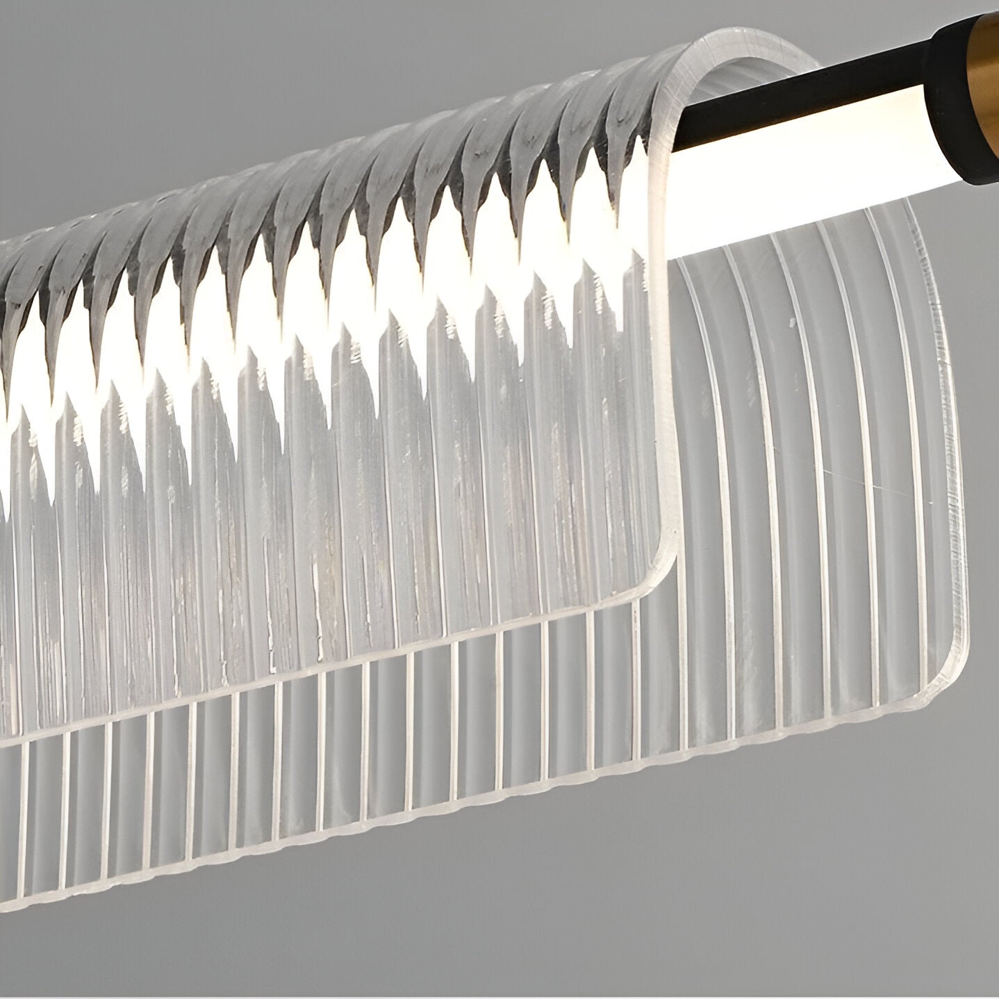 Nordic Acrylic Linear Iron Strip Pendant Light