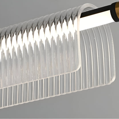 Nordic Acrylic Linear Iron Strip Pendant Light