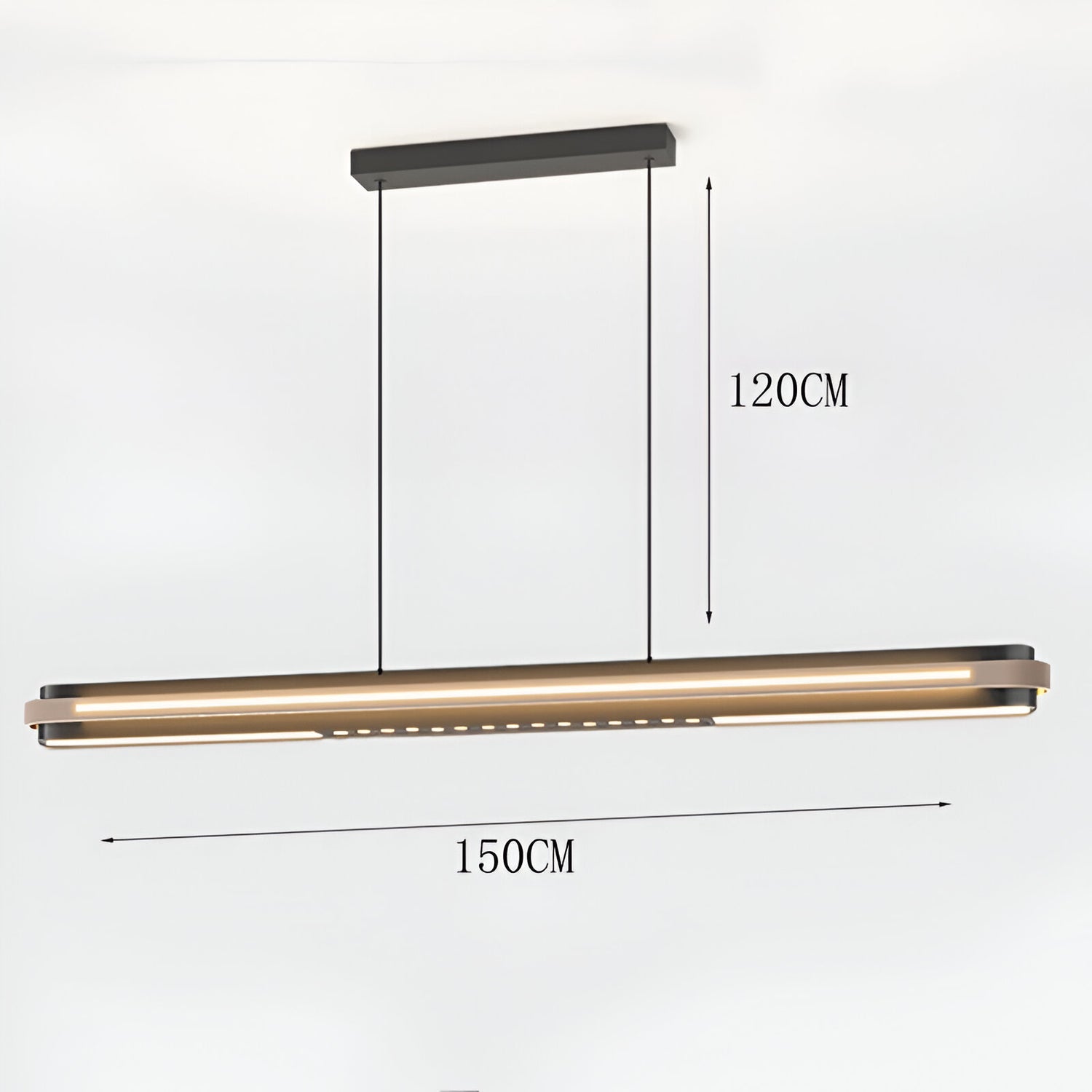 Nordic Acrylic Shade Modessa Linear Pendant Light