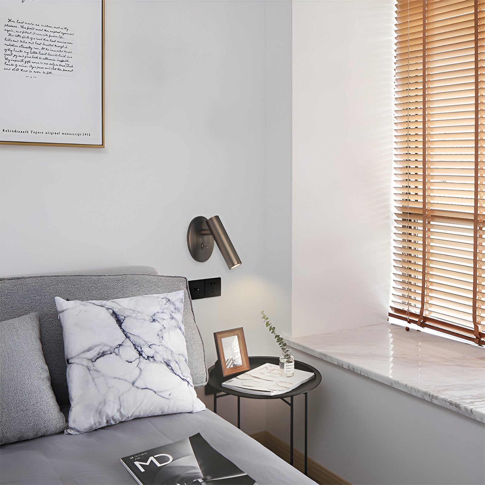 Nordic Aluminum Lampshade Scottie LED Wall Light