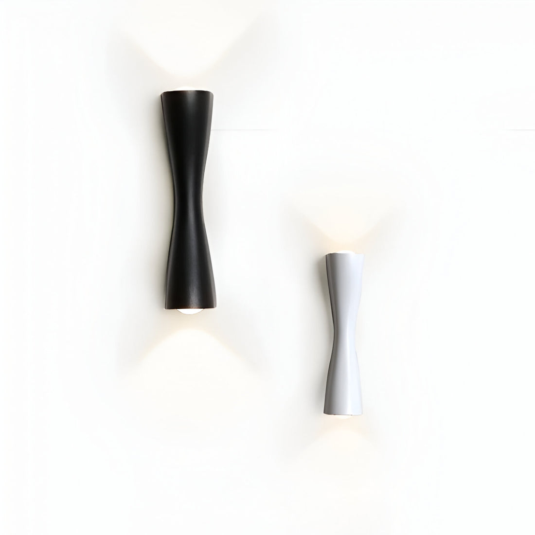 Nordic Aluminum Modern Hourglass Wall Light