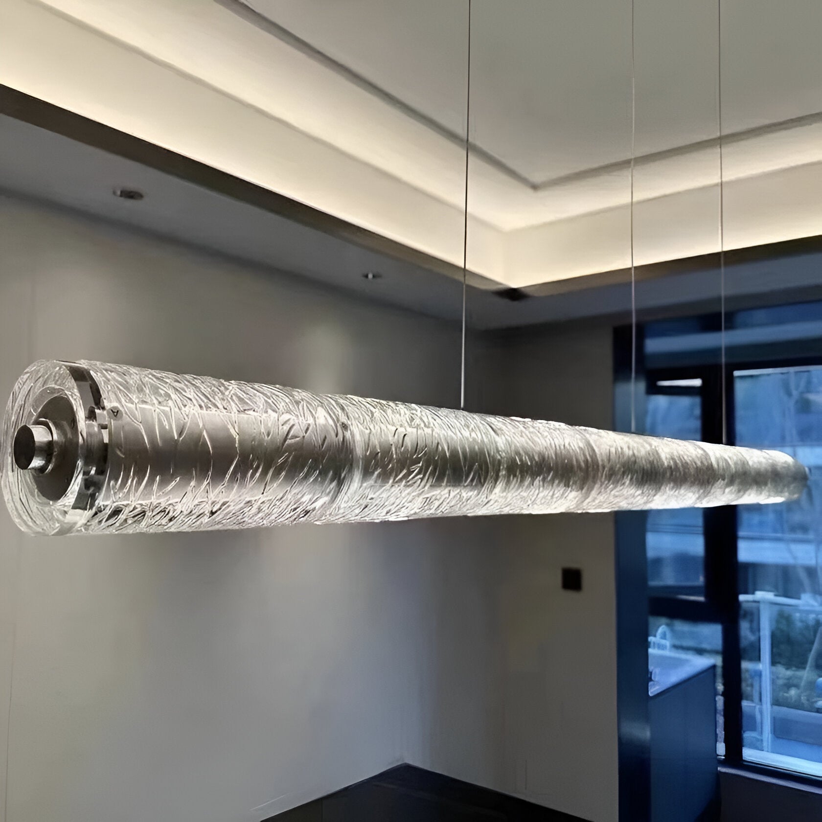 Nordic Aluminum with Glass Shade Luke Pendant Light