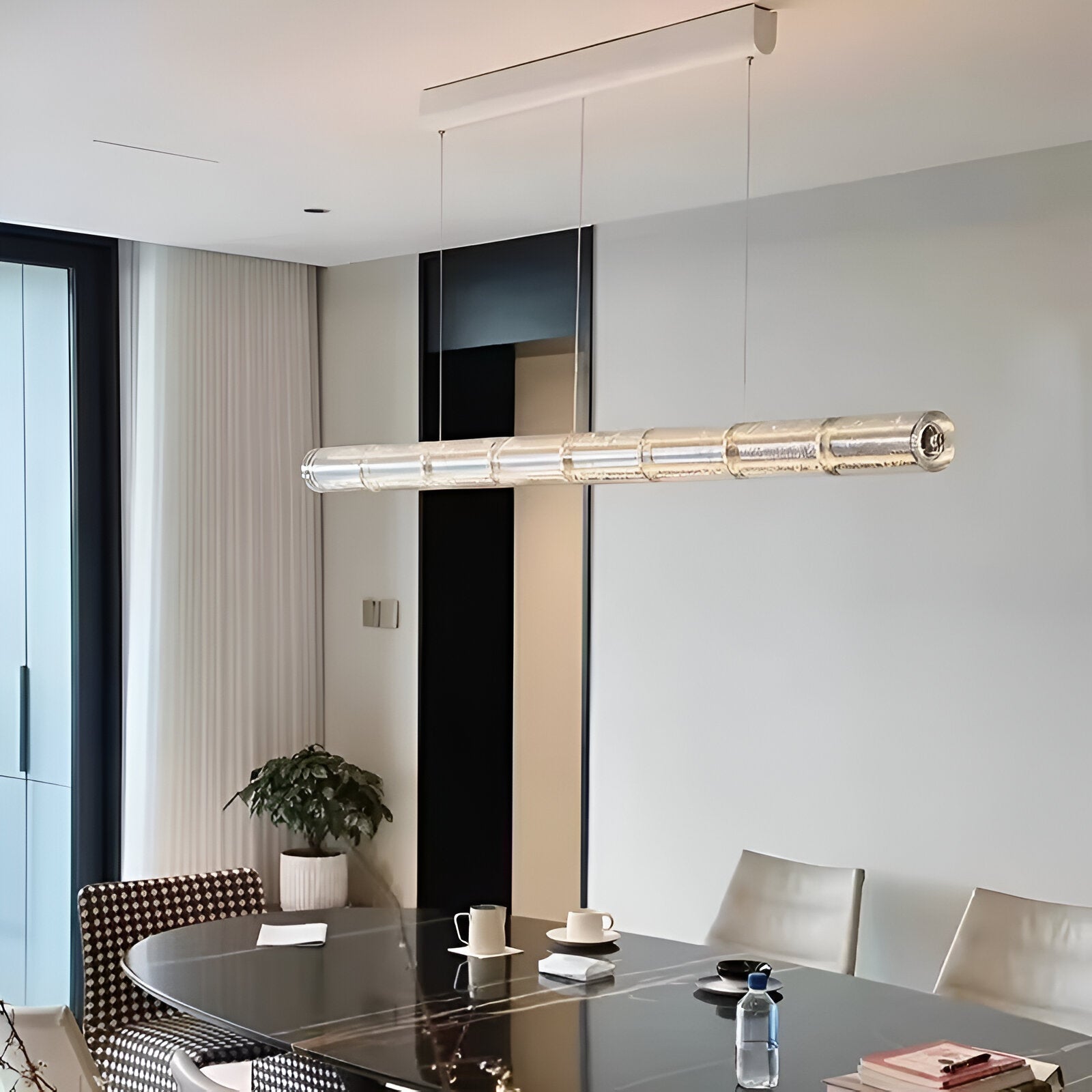Nordic Aluminum with Glass Shade Luke Pendant Light
