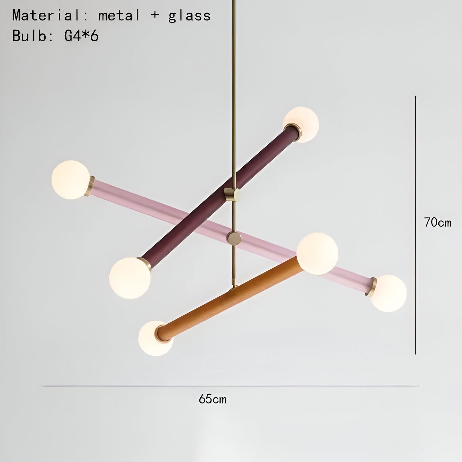 Nordic Colorful Glass Acrylic Taryn Pendant Light