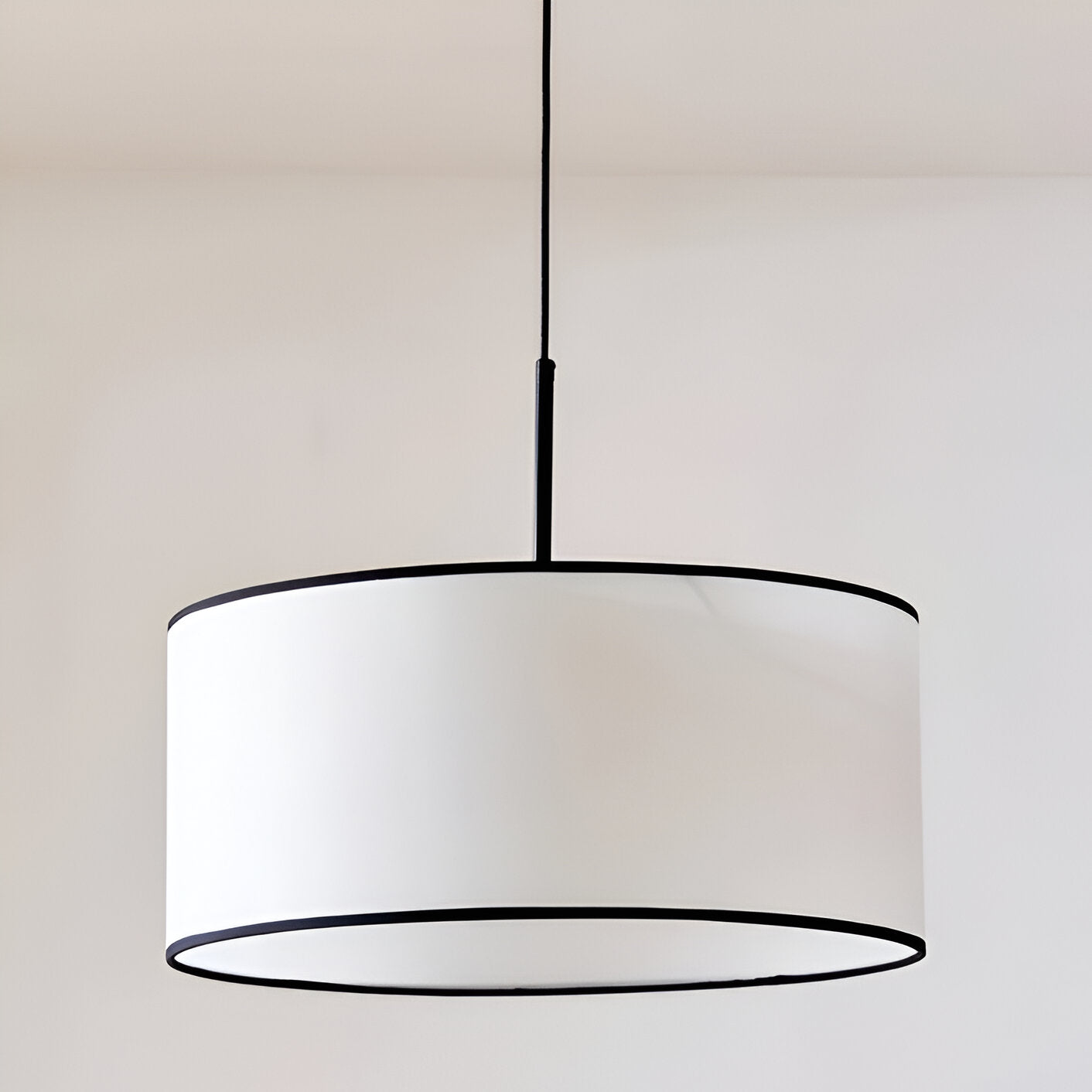 Nordic Cream Style Viena Fabric Pendant Light