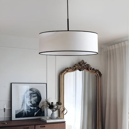 Nordic Cream Style Viena Fabric Pendant Light