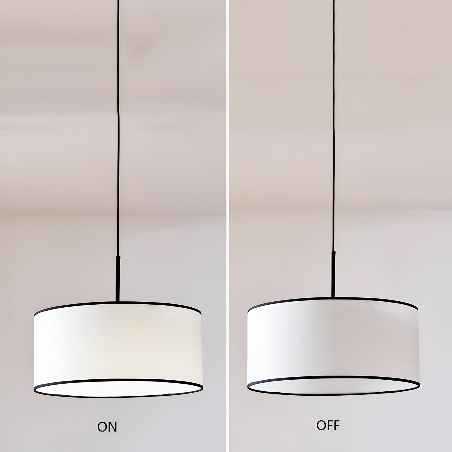 Nordic Cream Style Viena Fabric Pendant Light