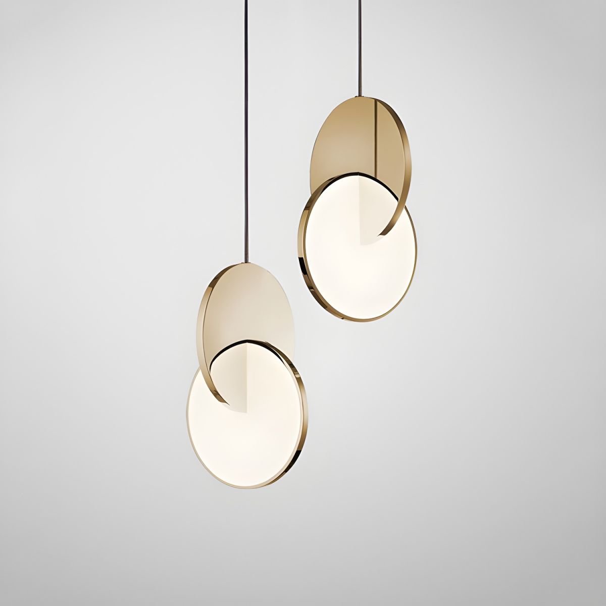 Nordic Double Round LED Pendant Lamp