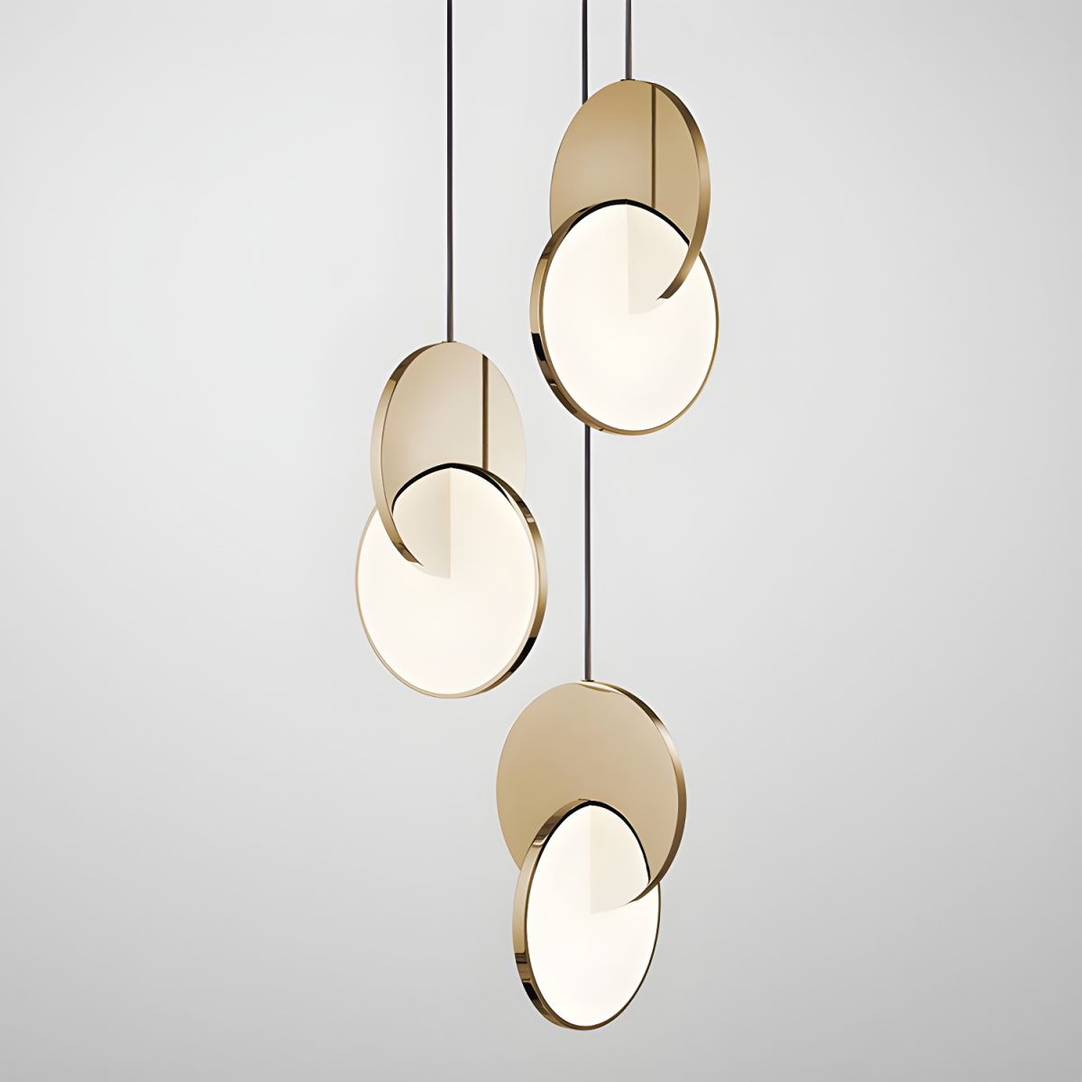 Nordic Double Round LED Pendant Lamp