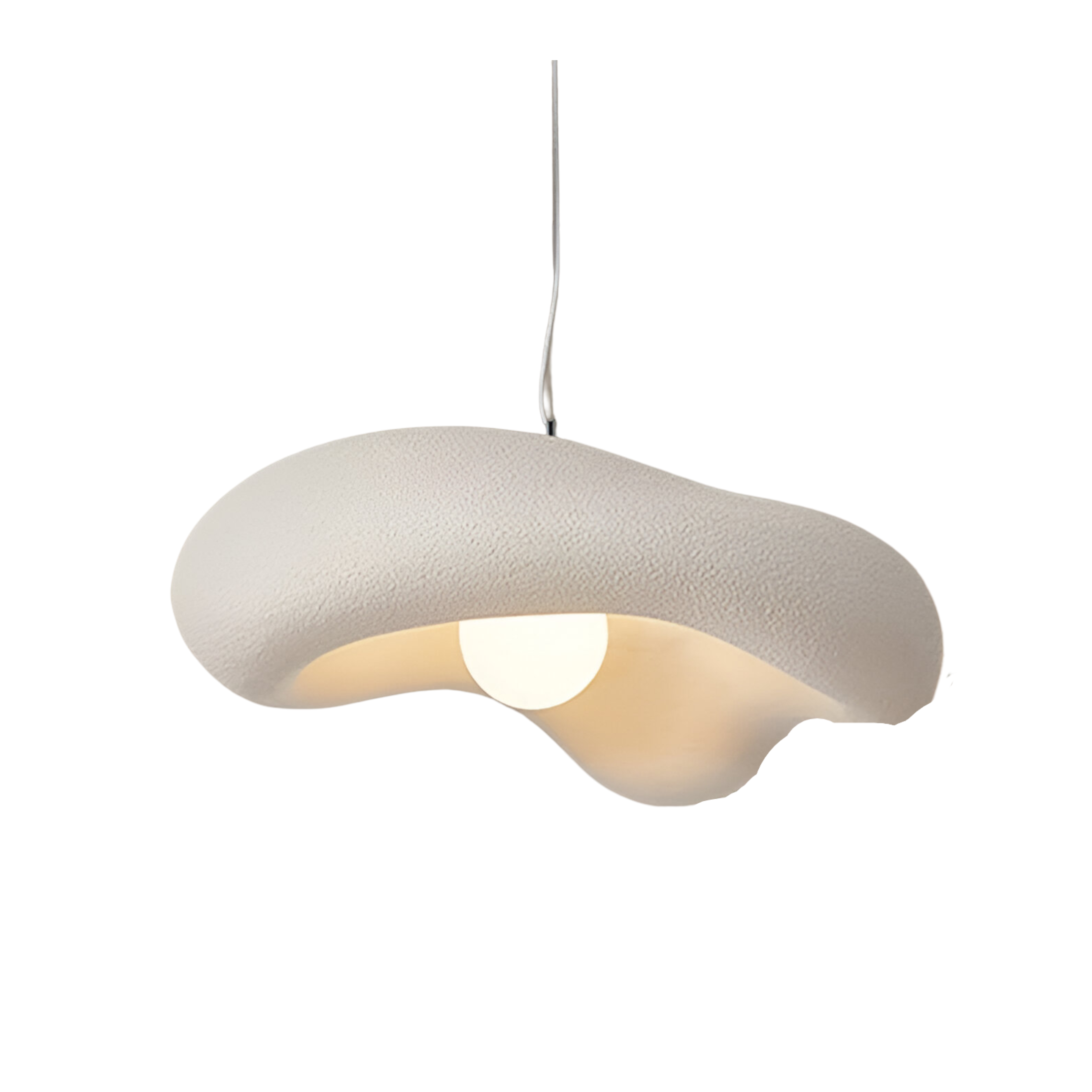 Japandi Cloud Wabi Sabi Textured Pendant Light
