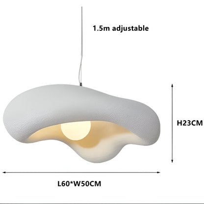 Japandi Cloud Wabi Sabi Textured Pendant Light
