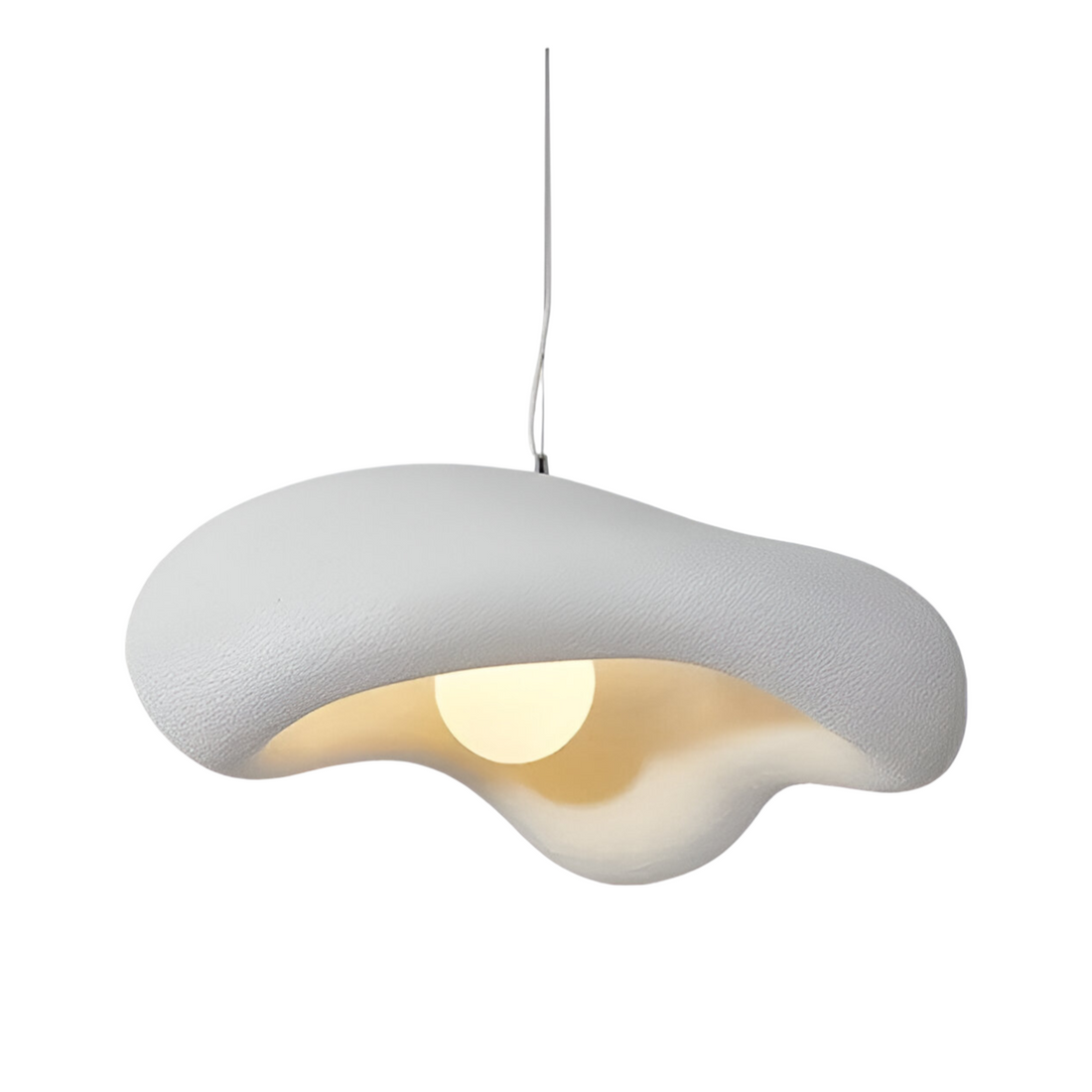 Japandi Cloud Wabi Sabi Textured Pendant Light
