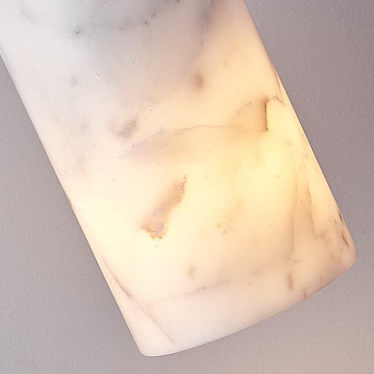 Nordic Long Tube Natural Marble Pendant Light