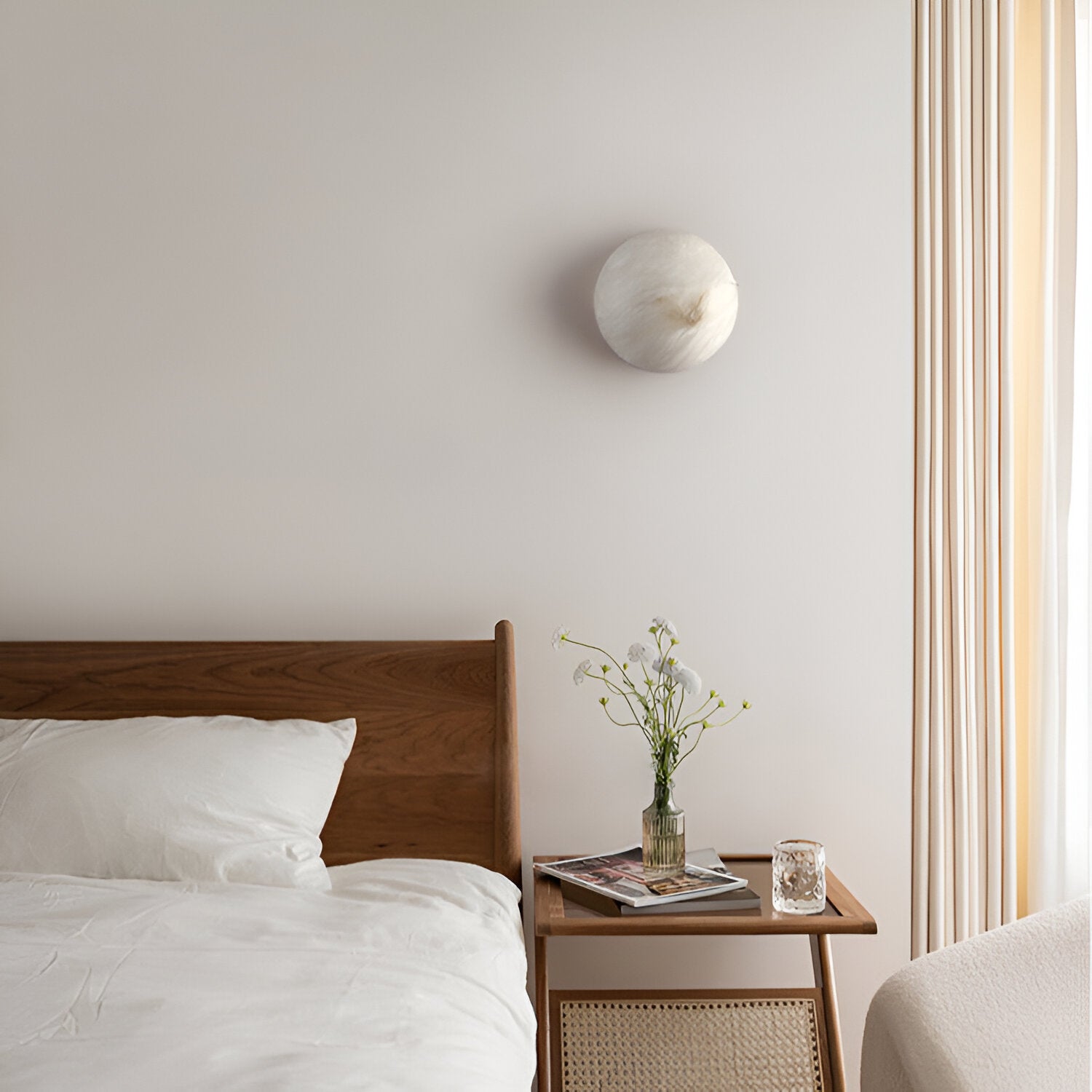 Nordic Marble Cloud Stone Wall Light