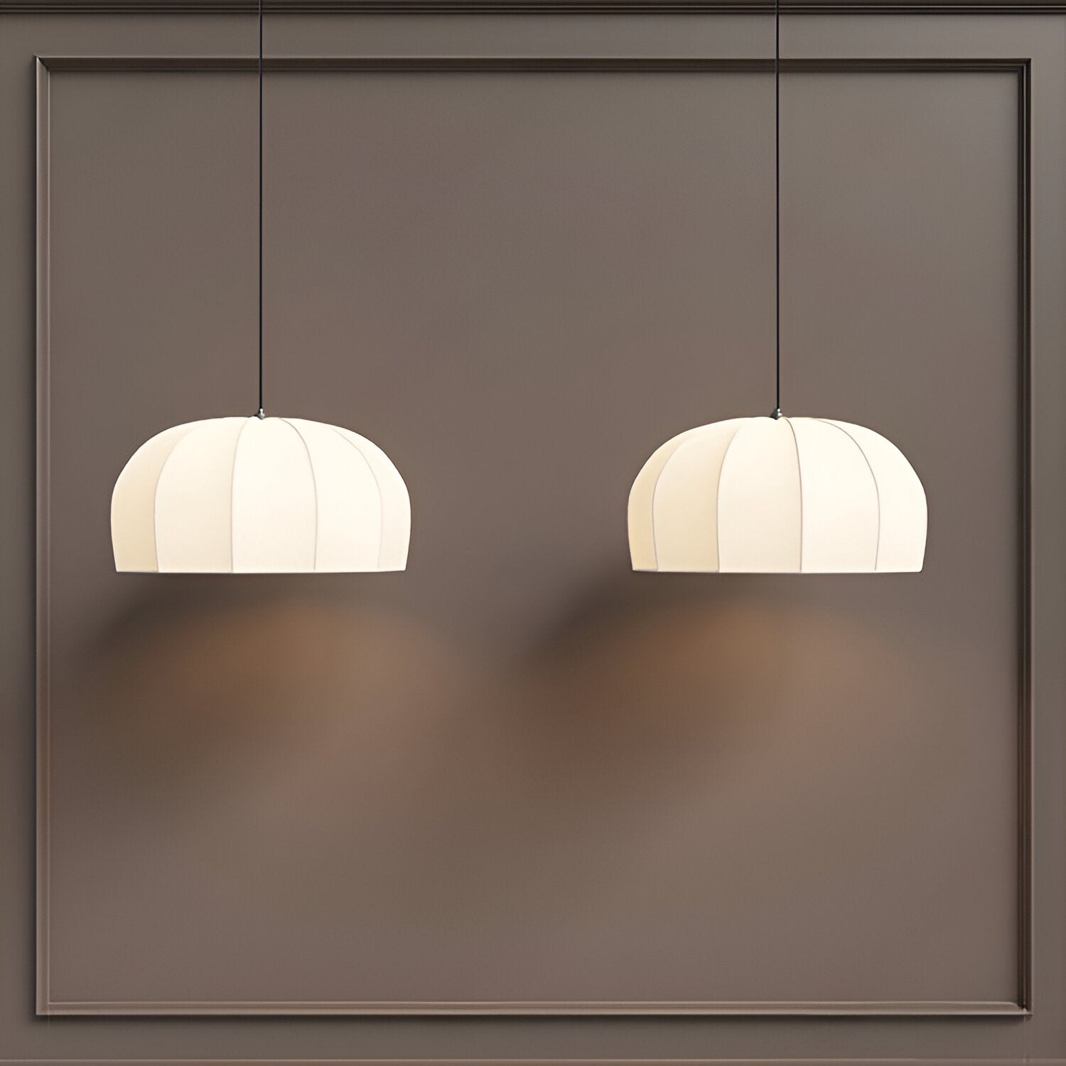 Japandi Modern Handmade Silk Pendant Light