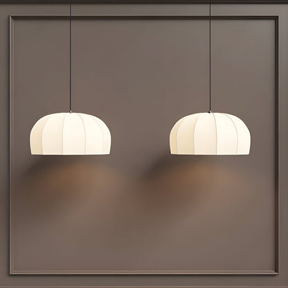Japandi Modern Handmade Silk Pendant Light