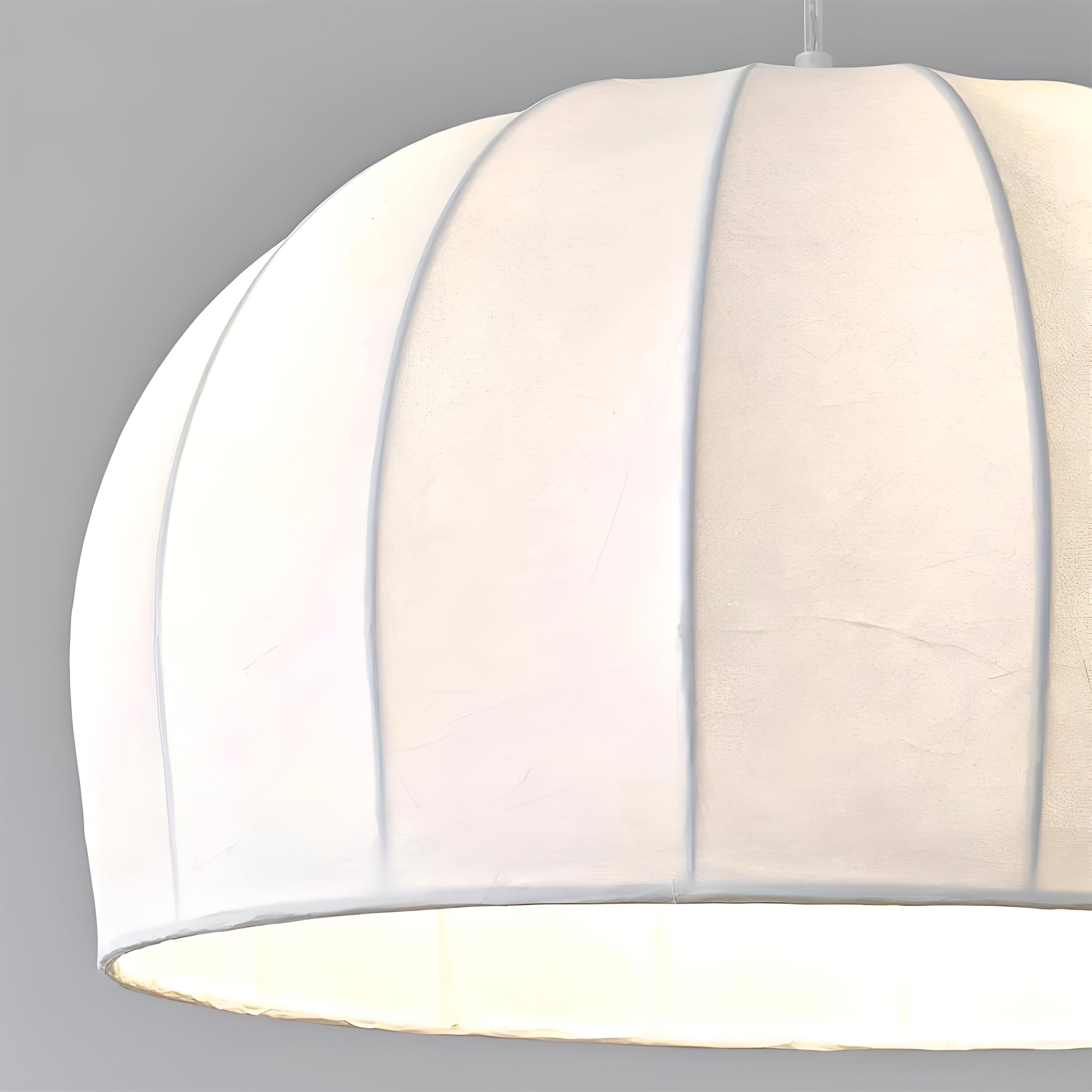 Japandi Modern Handmade Silk Pendant Light