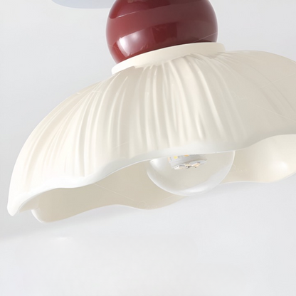 Lampadario a soffitto Nordic Retro Petal Cream