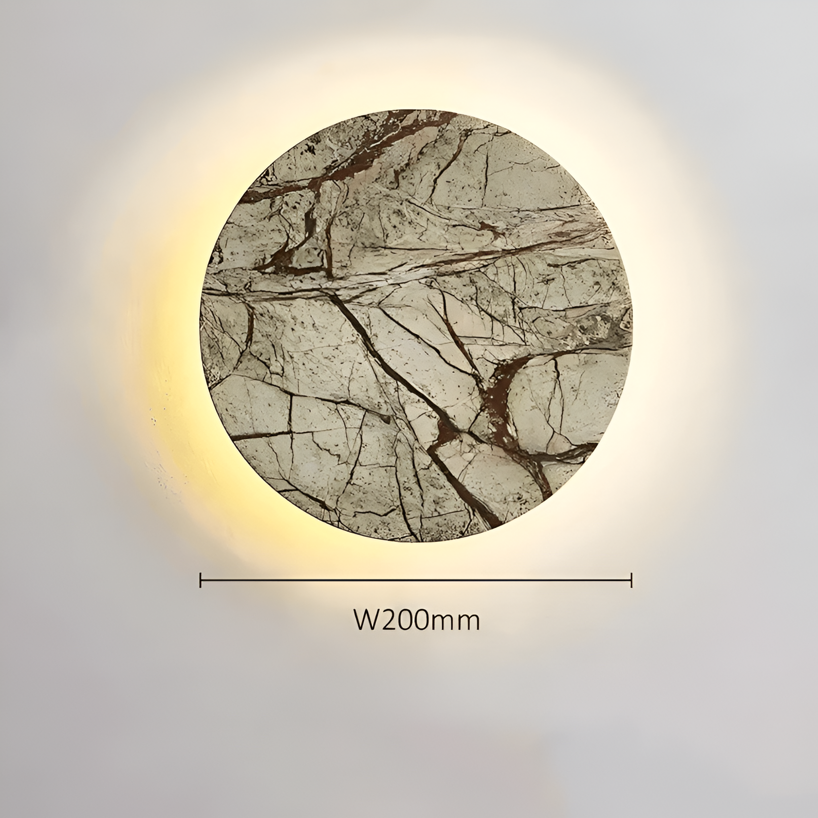 Nordic Round Marble Stone LED Wall Light