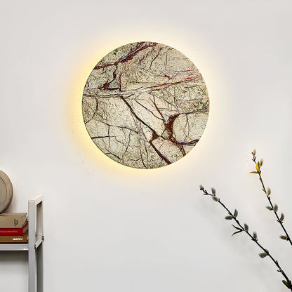 Nordic Round Marble Stone LED Wall Light
