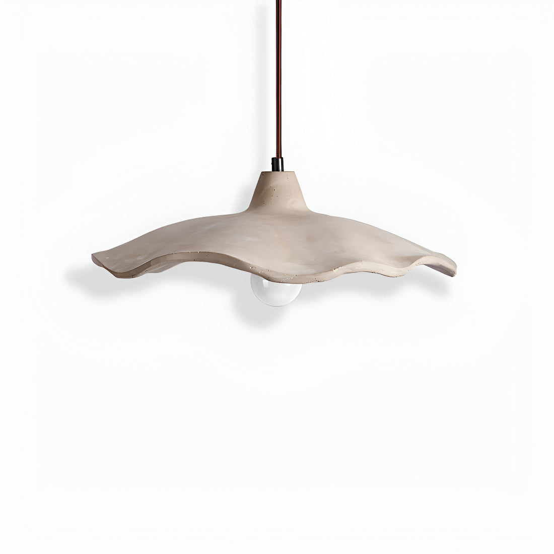 Nordic Wabi-Sabi Flower-Shaped Cement Pendant Light