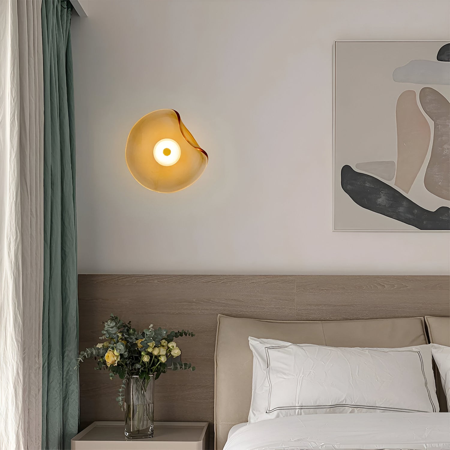 Applique murale LED minimaliste nordique en verre moderne