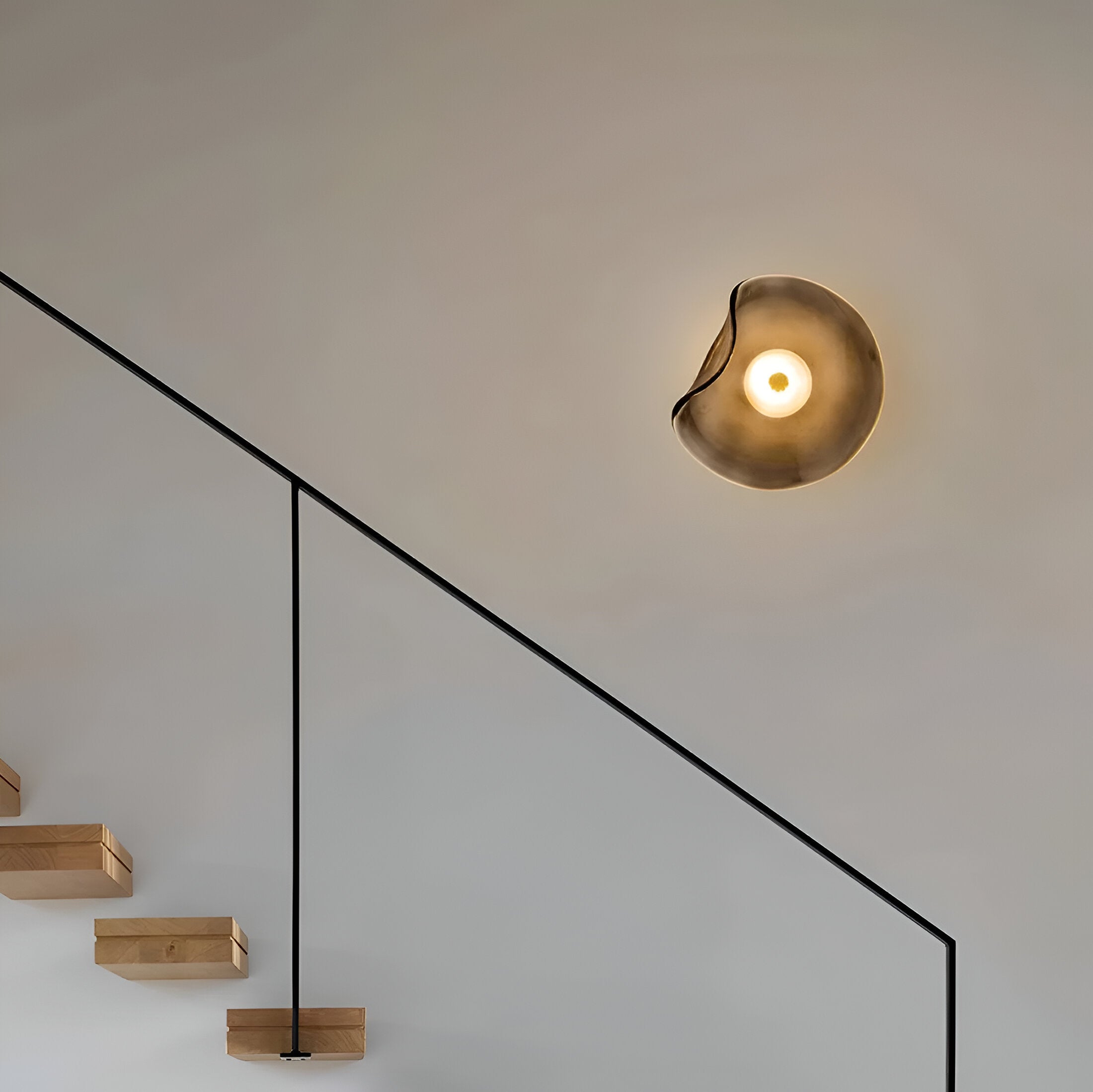 Lampada da parete LED minimalista nordica in vetro moderno