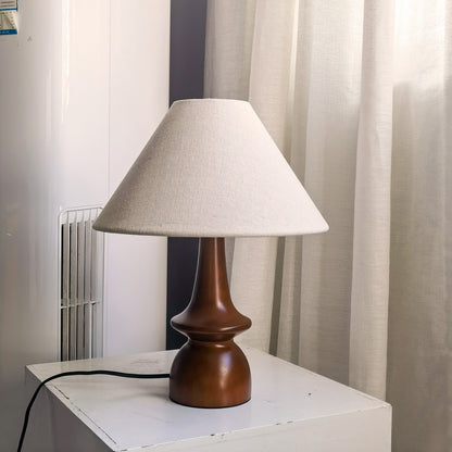 Olivia Vintage Solid Wood Table Lamp