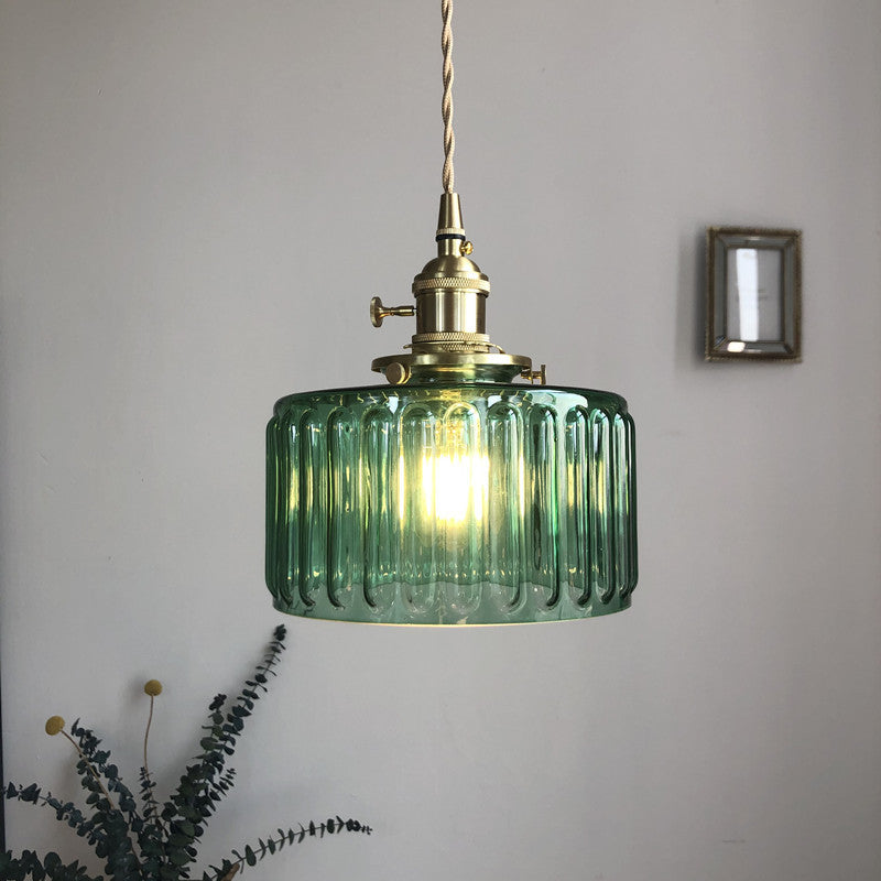 Celeste Glass Vintage Glow Glass Pendant Light