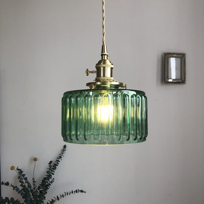 Celeste Glass Vintage Glow Glass Pendant Light