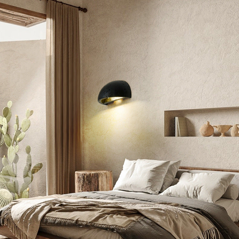 Travertine Nordic Semicircular Wall Lamp