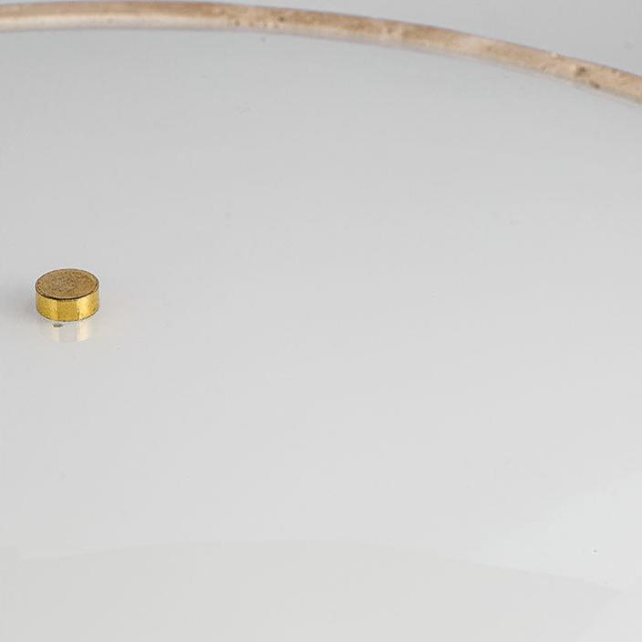 Travertine Round Base Spectrum Cream Ceiling Lamp