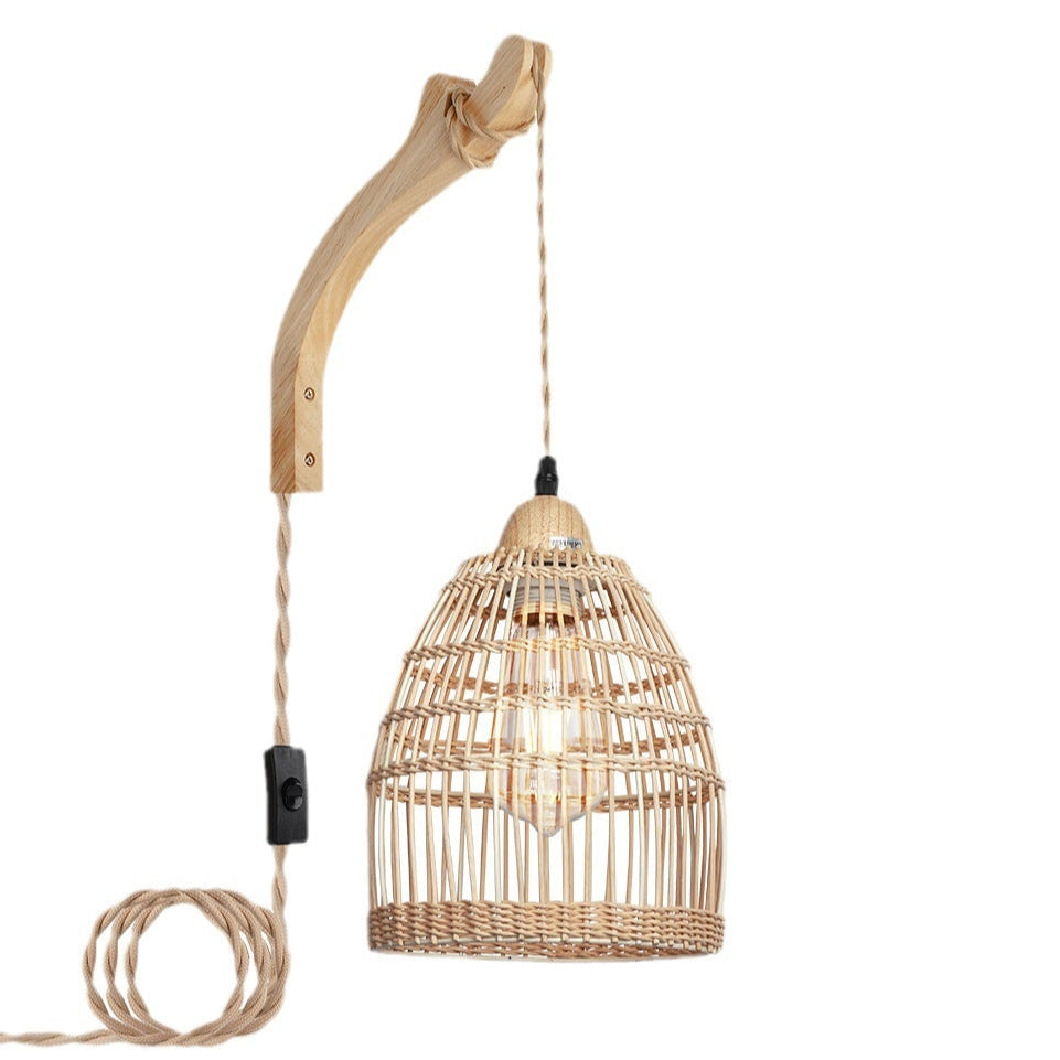 Retro Style Hemp Rope Pastoral Wall Light