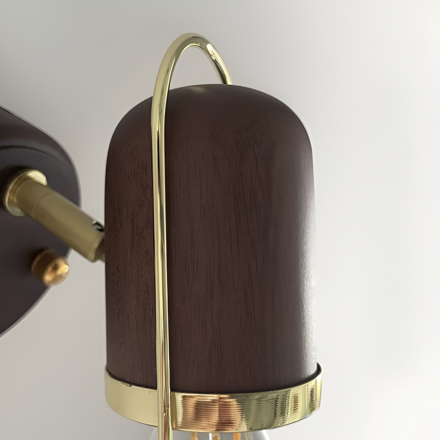 Japanese Retro Style Walnut Haughanv Wall Lamp