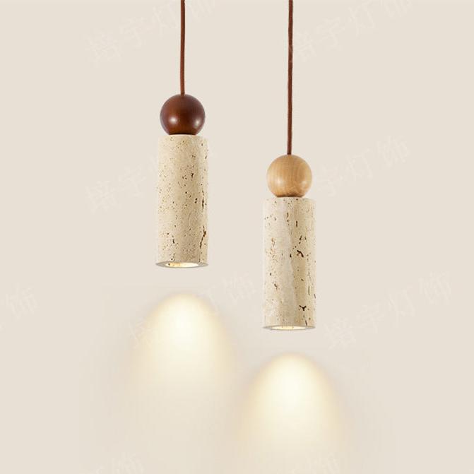 Modern Japanese Style Creative Travertine Chandelier