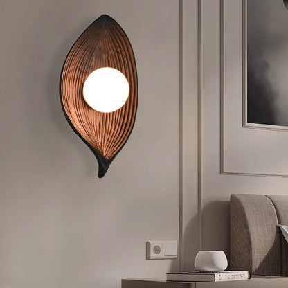 Lampada da parete in stile giapponese Nordic Zen Leaf