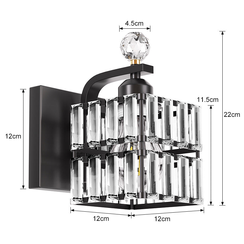 Noordse Stijl IJzeren Kristallen Wandlamp