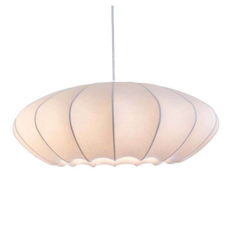 Makoto Silk Lantern Minimalist Japandi Pendant Light