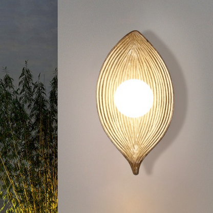 Lampada da parete in stile giapponese Nordic Zen Leaf