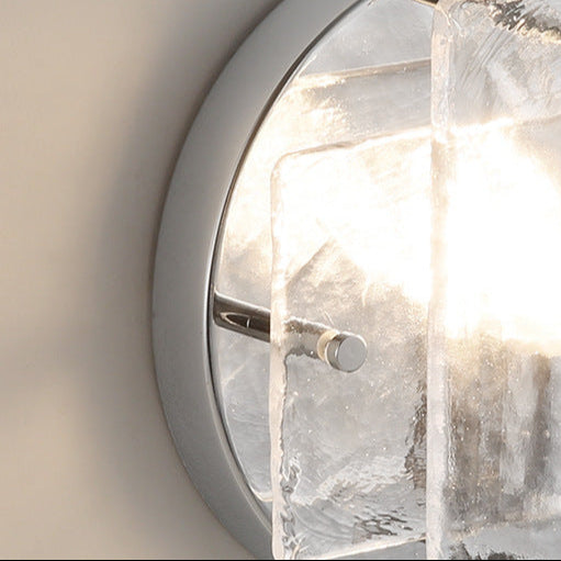 Lustra Chrome Glass Industrial Wall Light