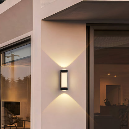 Lampada da parete esterna in acrilico Nordic Up Down IP65 impermeabile