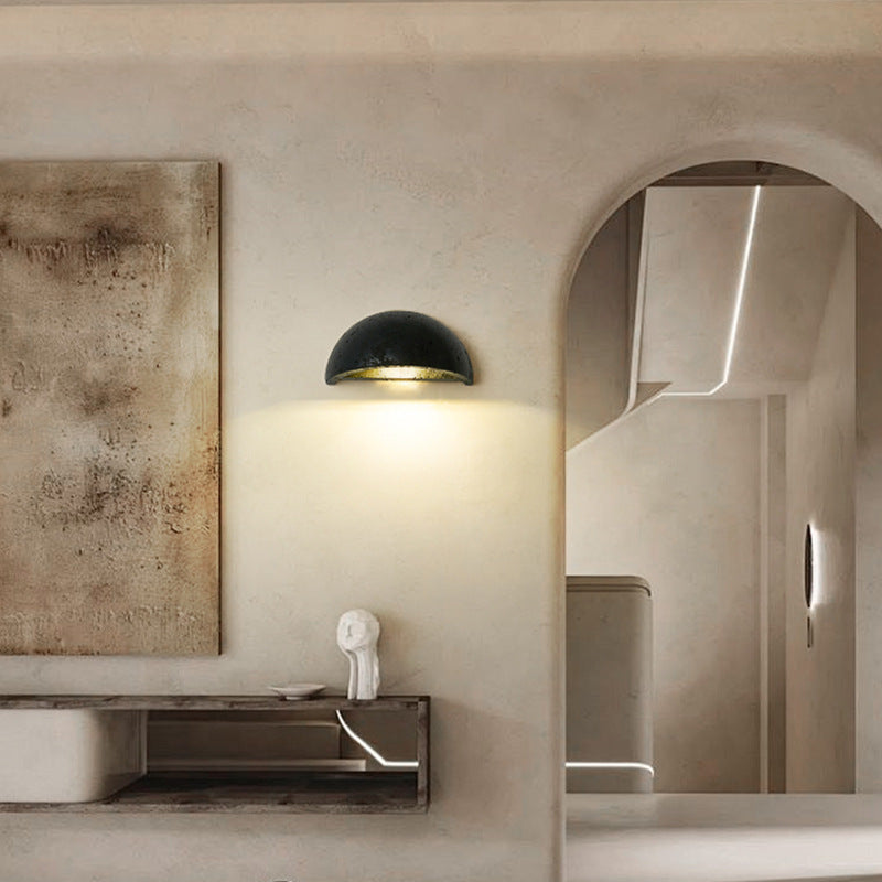 Travertine Nordic Semicircular Wall Lamp