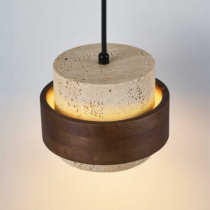 Travertine Japanese-Style Retro Nordic Minimalist Pendant Lamp