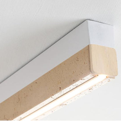 Travertine Long Ceiling Light