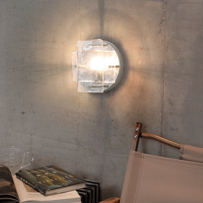 Lustra Chrome Glass Industrial Wall Light