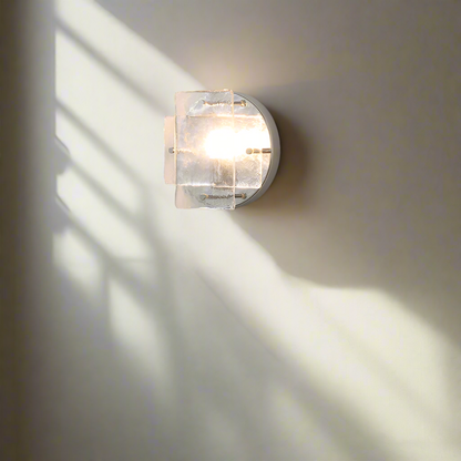 Lustra Chrome Glass Industrial Wall Light