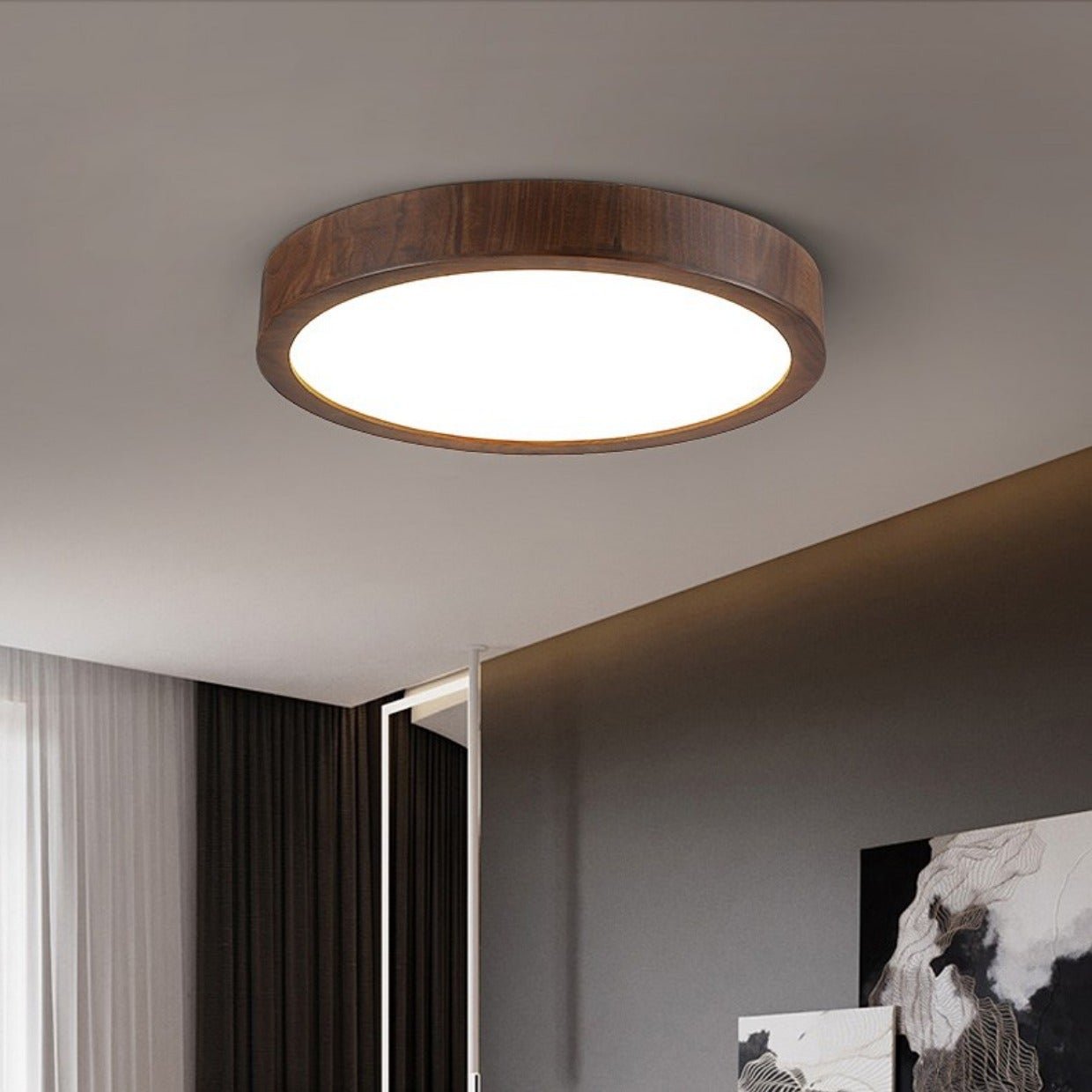 American Black Walnut Ceiling Lamp