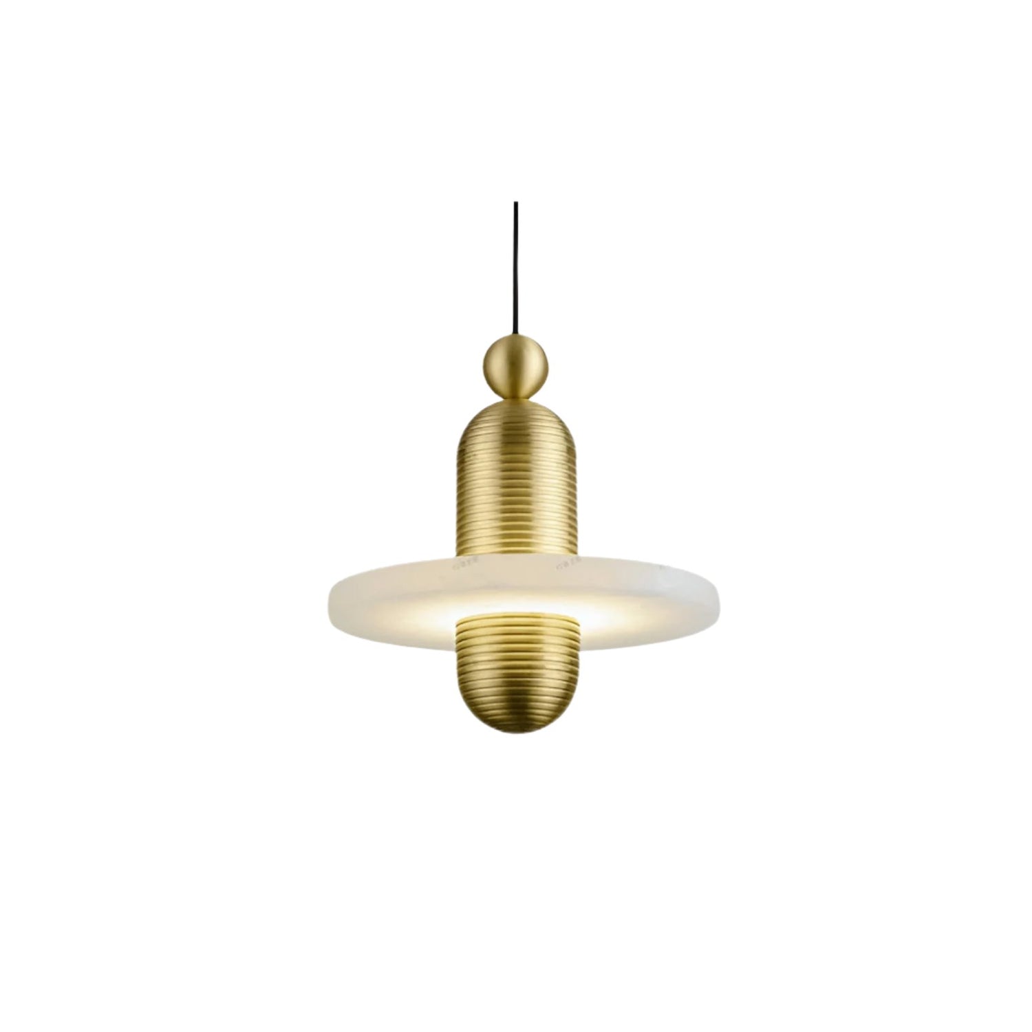 Modern Iron Alabaster Pendant Lamp